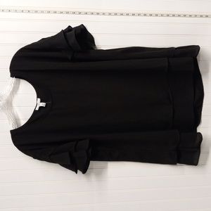 Shavonne Dorsey women's short sleeve blouse size 1X color black